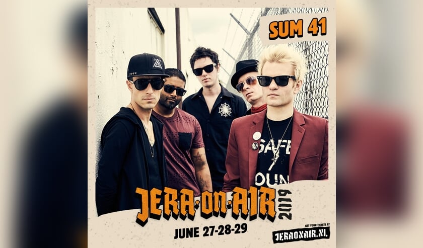 Sum 41 komt naar Jera On Air. Persfoto.
