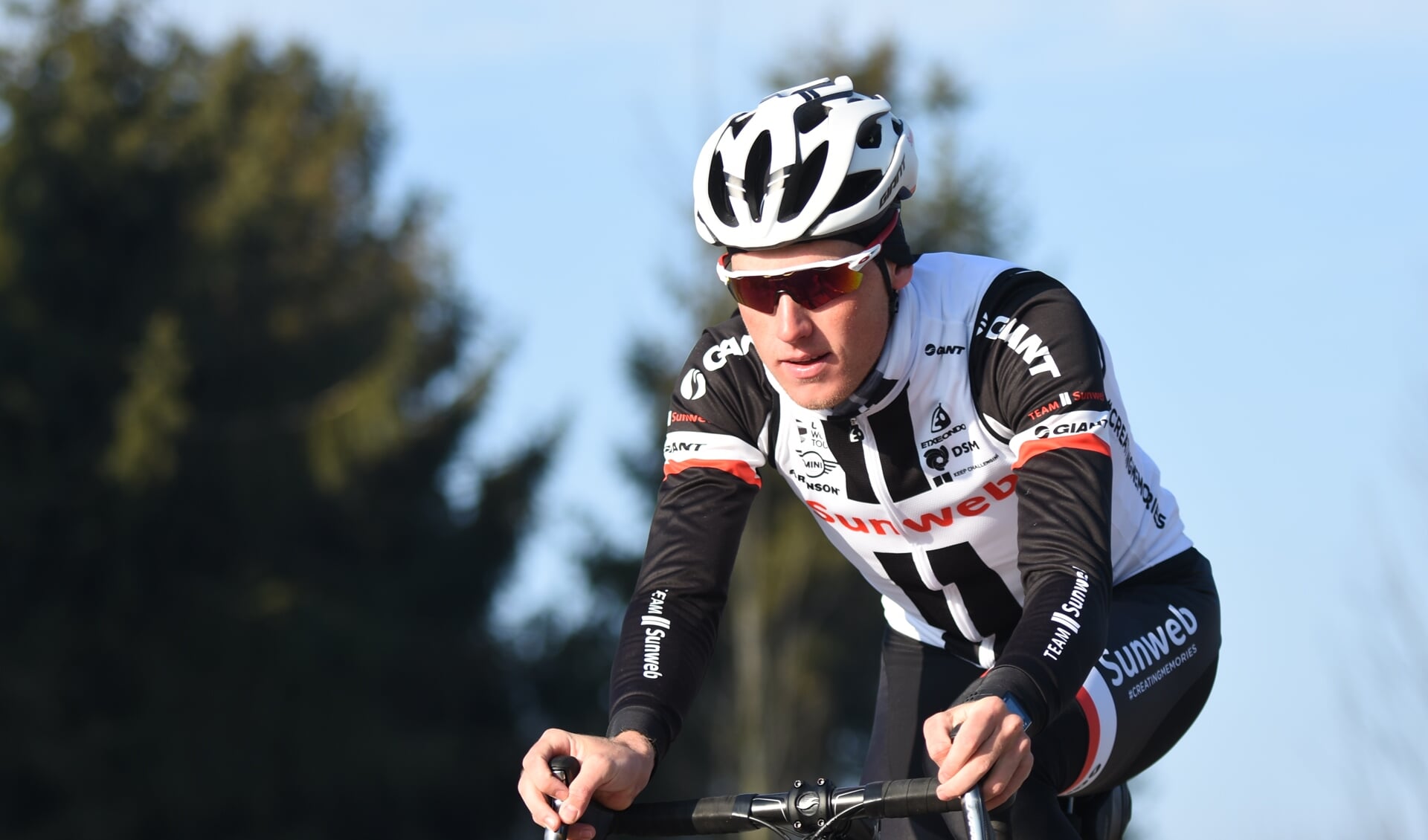 Mike Teunissen werd maandag vijfde in de tweede etappe van Parijs-Nice. Foto: Gerard Keijsers