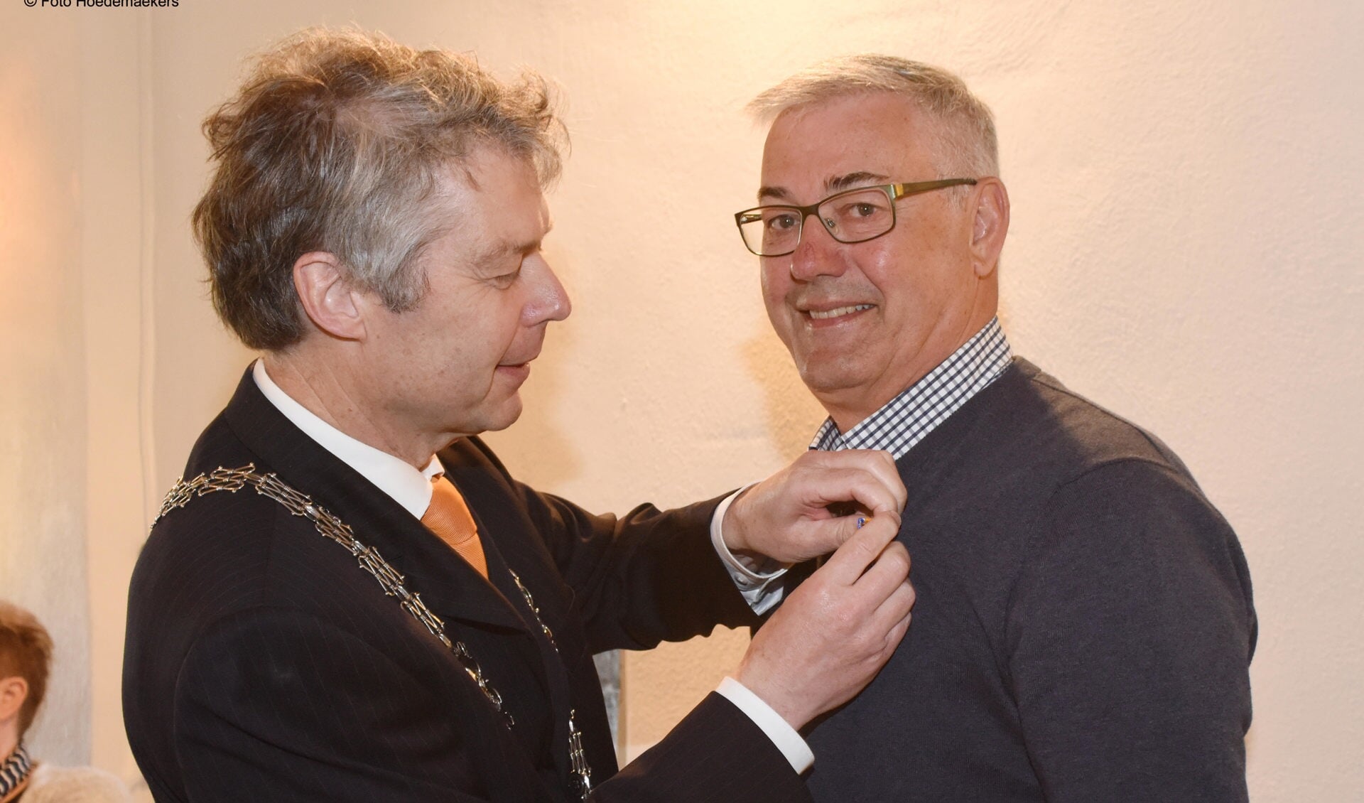 Martin Wijnhoven is benoemd tot lid in de Orde van Oranje-Nassau. Foto: Hoedemaekers Venray. 