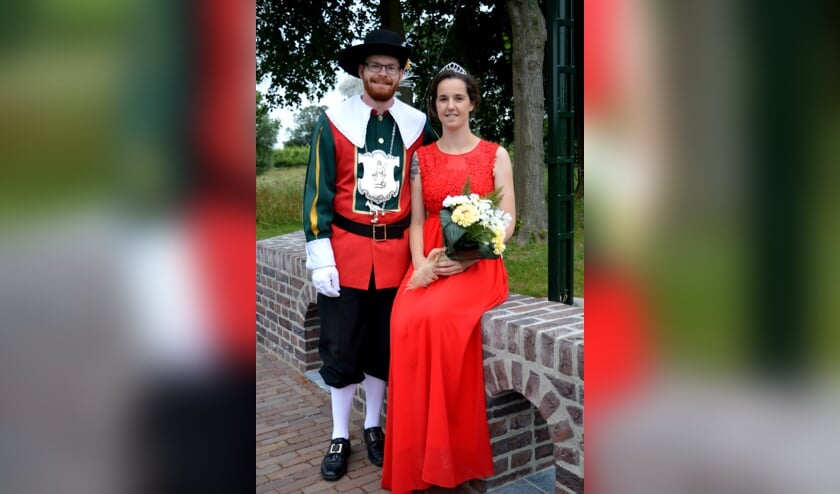 Het koningspaar Lennart en Lizzy Gooren.