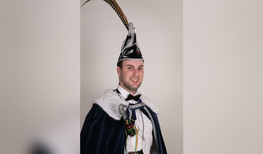 Sef Janssen is de nieuwe prins van Ut Dartele Veulen. Foto: Marieta Fotografie.