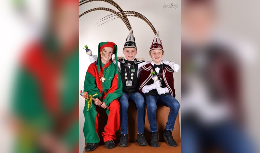 Het nieuwe jeugdtrio van 't Knölleke Leunen. Foto: Jordi Smeets Fotodesign.