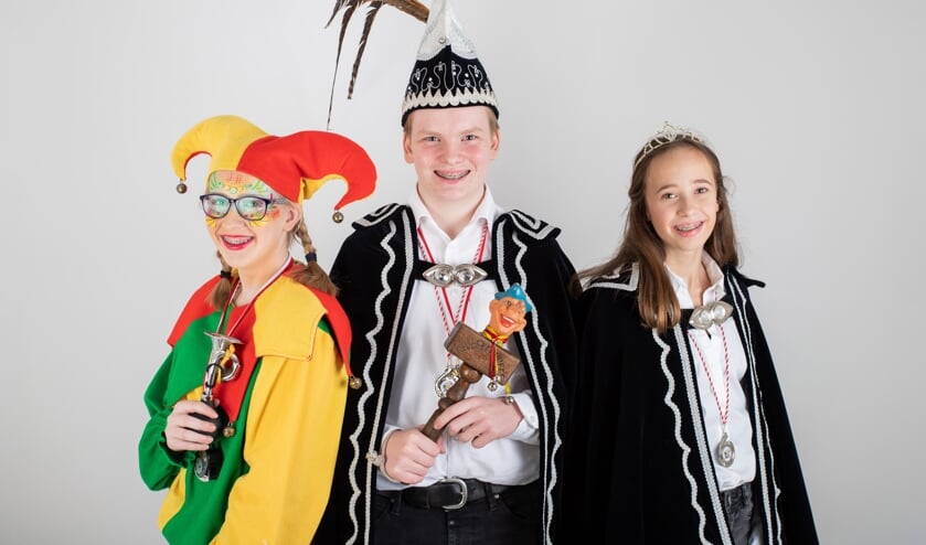 Het jeugdtrio van de Klute-trappers. Foto: Femstudio.