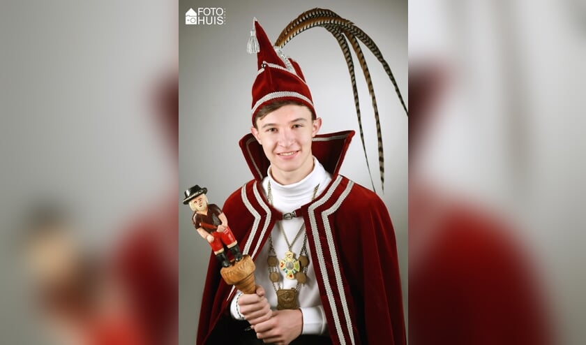 Martijn Franken is de nieuwe jeugdprins van de Piëlreuzen. Foto: Fotohuis Venray.
