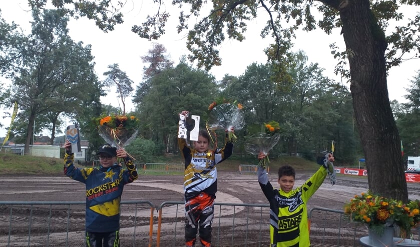 Diego Hanen (links) eindigde als tweede in het NK junior quads.