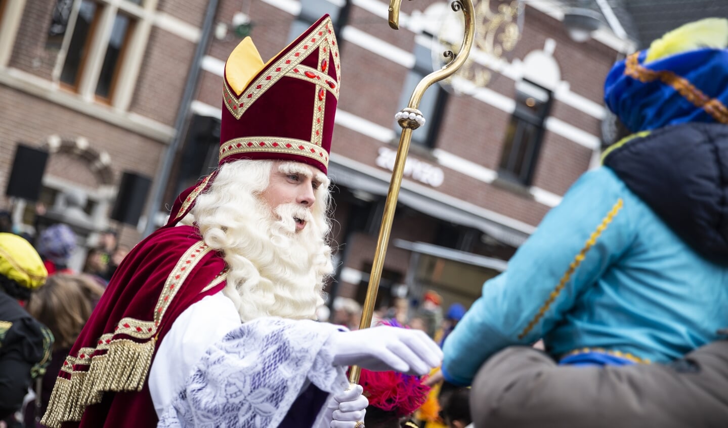 Sinterklaas tijdens de laatste grote intocht in 2019.