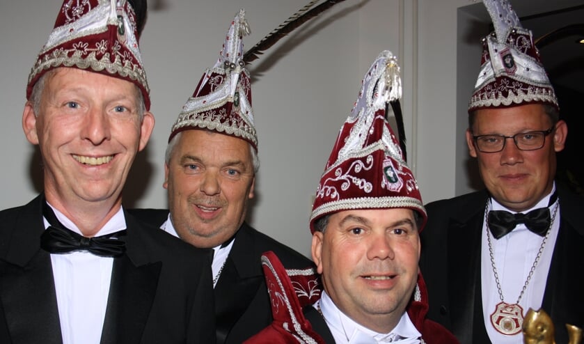 Prins Marius van Boekel en zijn adjudanten.