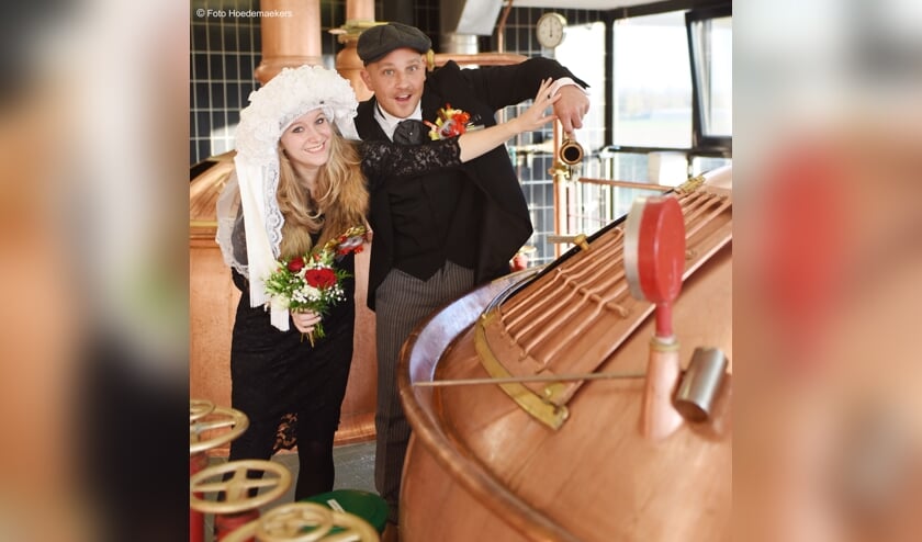 Bieneke Kateman en Joep Linsssen vormen samen het boerenbruidspaar van de Piëlhaas.