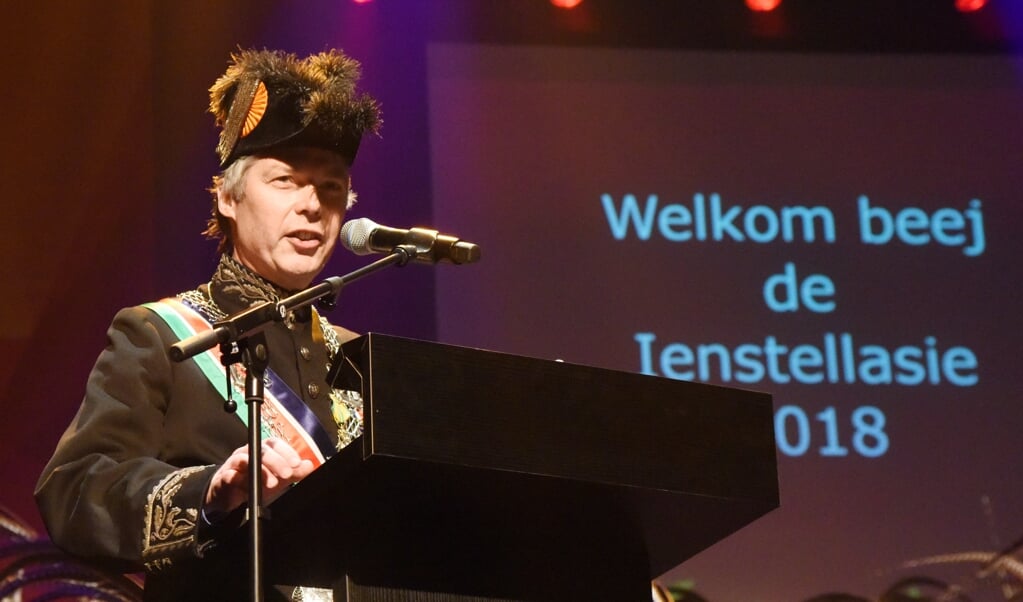 Opperpiëlhaas Hans Gilissen draagt zaterdag de macht over aan de prinsen. Archieffoto: Hoedemaekers.