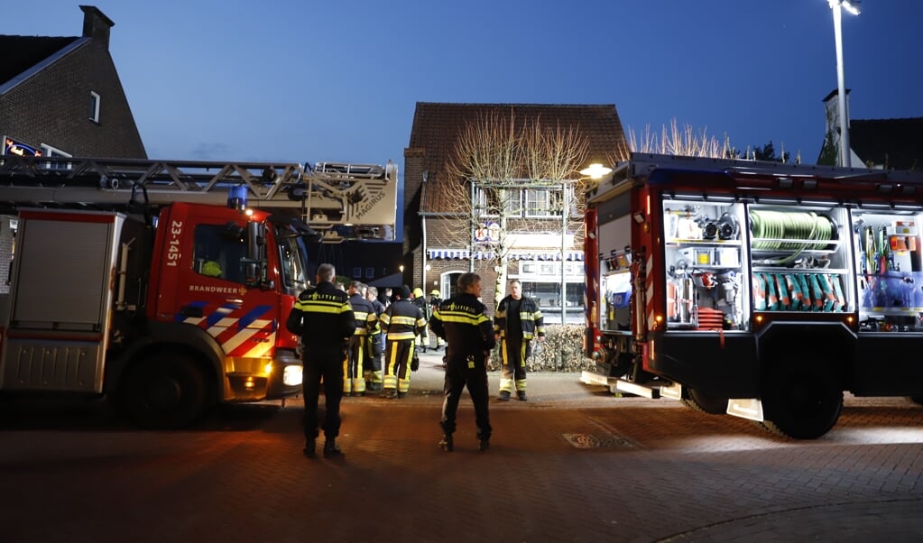 In een woning in Oostrum vatte dinsdagavond een wasdroger vlam. Foto: SK-Media