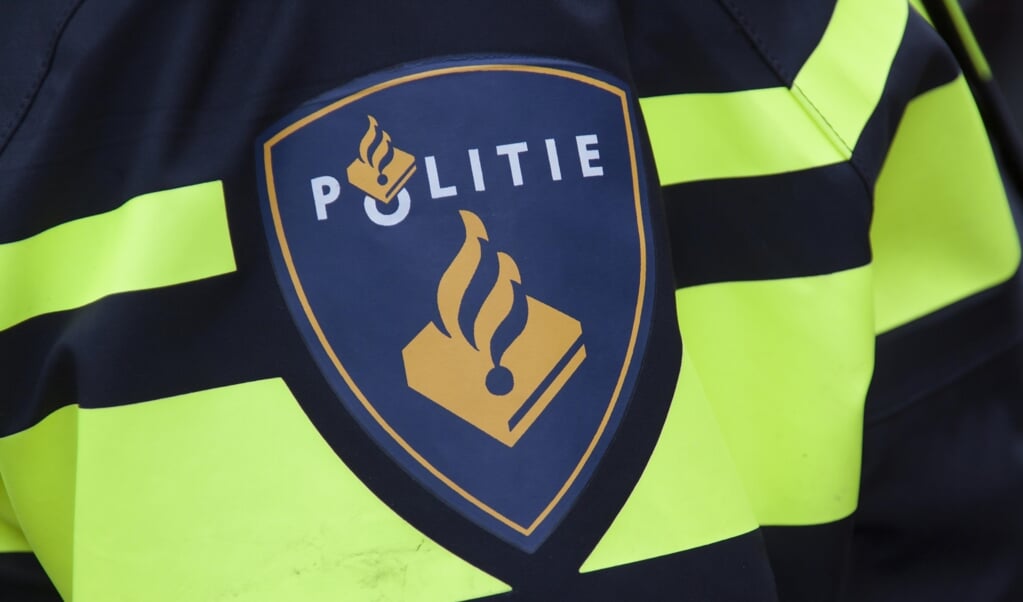 Amsterdam, Netherlands-december 26, 2015: Badge on a uniform of a dutch police officer
