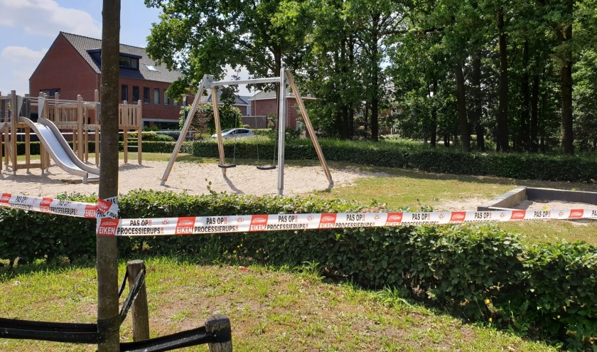 Tijdelijke afzettingen vanwege eikenprocessierups.