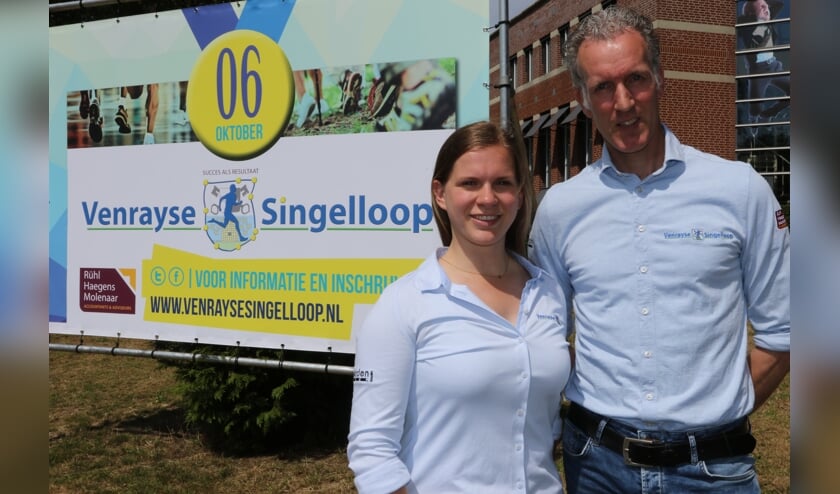 Fieke Linskens en Brendan Rijsdijk kijken uit naar de zesde editie van de Venrayse Singelloop.