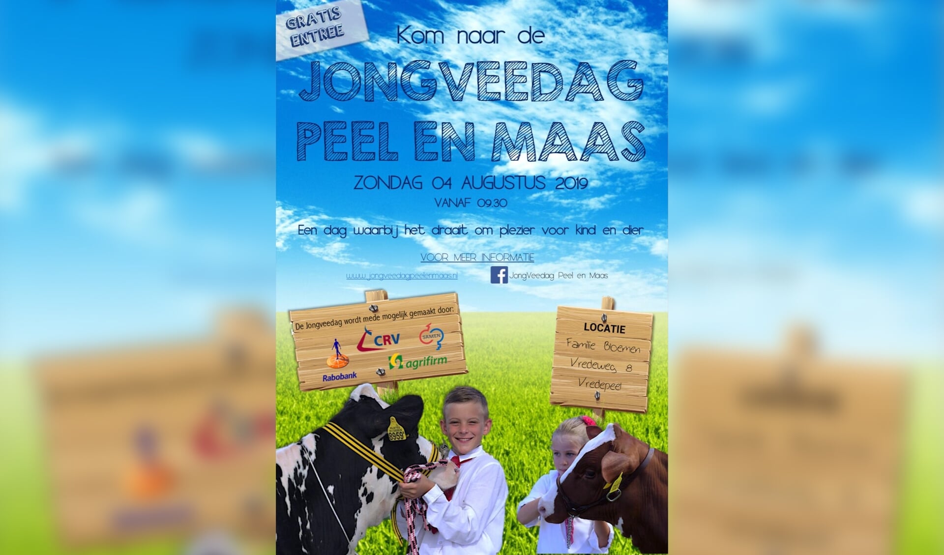Poster Jongveedag Peel en Maas