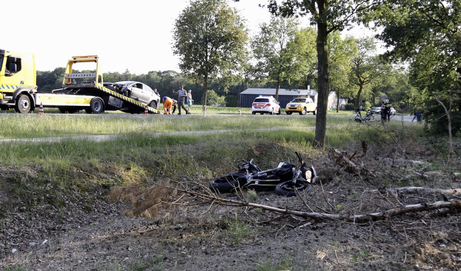 Motorrijder gewond bij aanrijding op N270 in Ysselsteyn. 