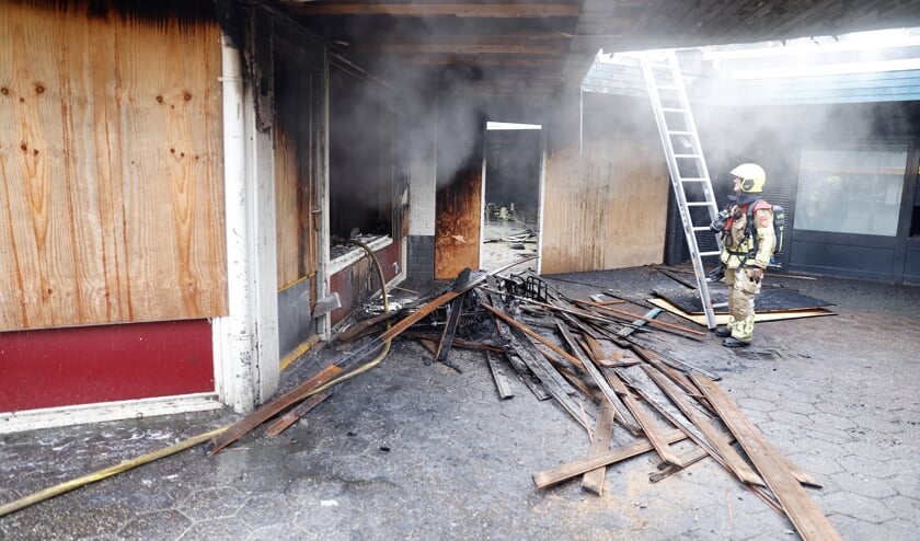 Brand woensdagmorgen in voormalig winkelpand in Brukske.