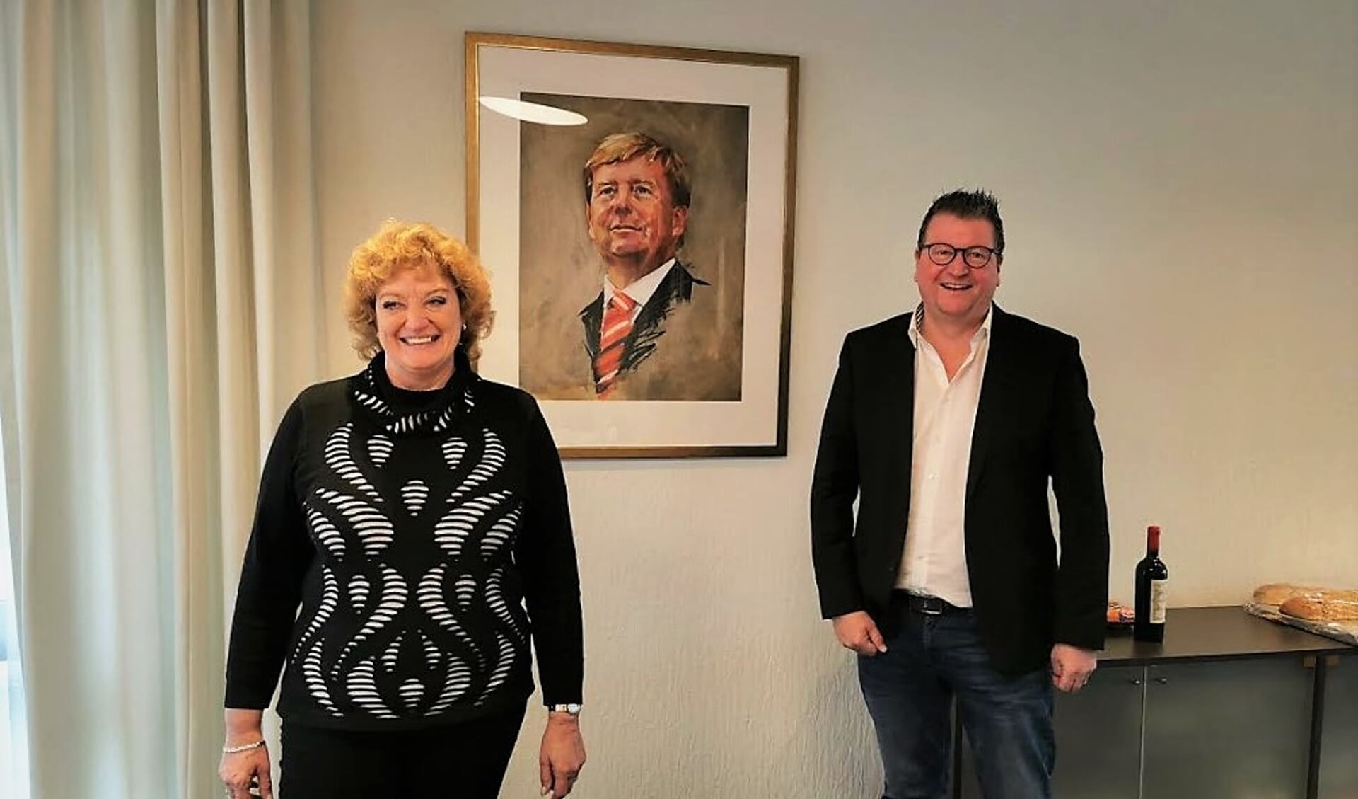 Manon Pelzer ontving kersverse burgemeester Georg Koenen van Weeze