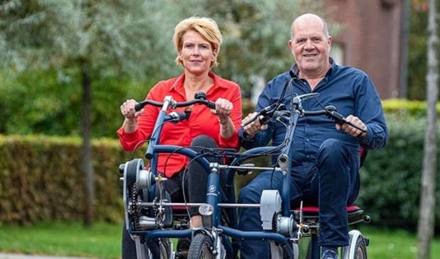 Met een duofiets kunnen ook mensen met een beperking genieten van een uitje