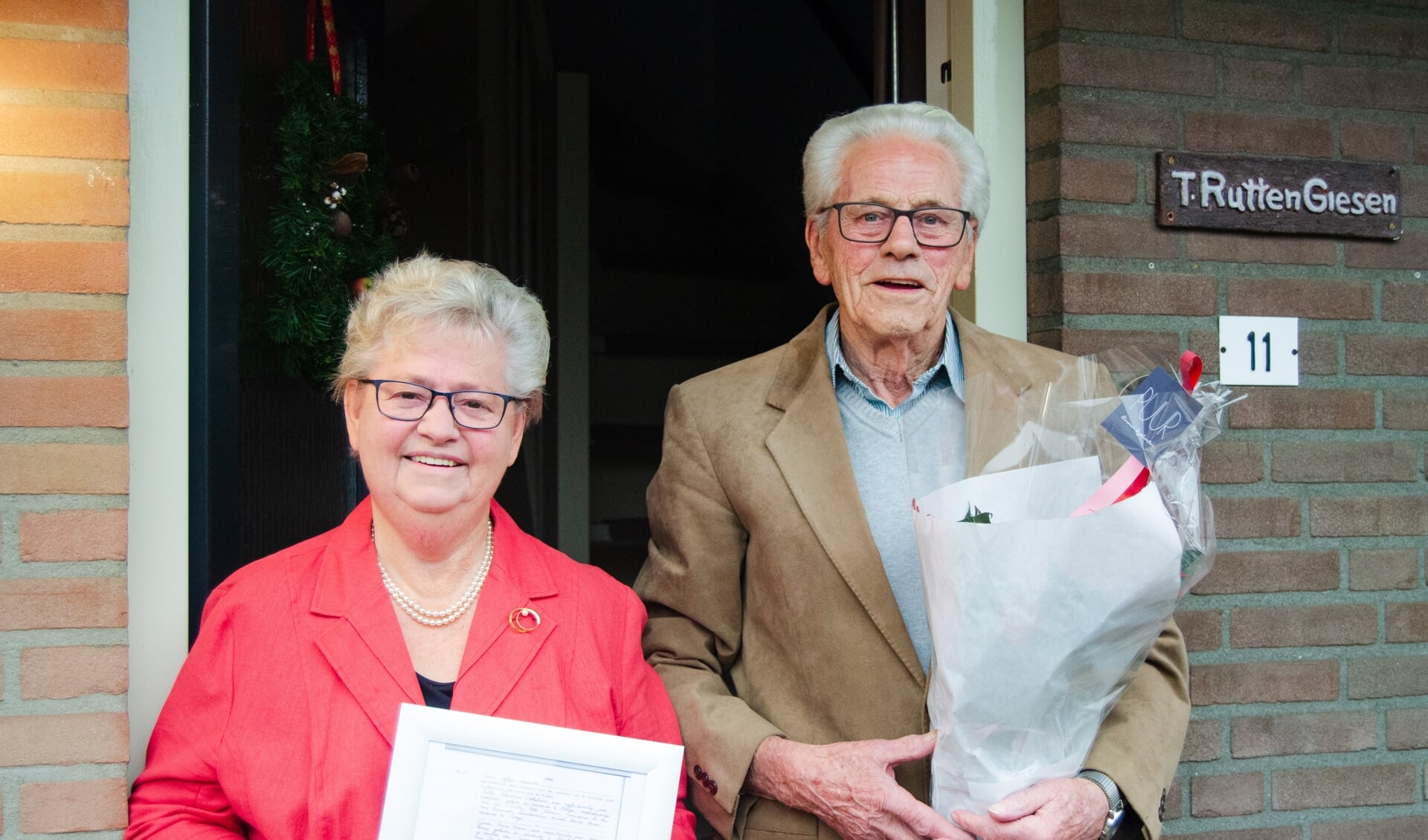 Echtpaar Annie en Theo Rutten-Giesen 60 jaar getrouwd