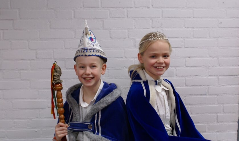 Prins Niek II en prinses Hanne van basisschool EigenWijs.