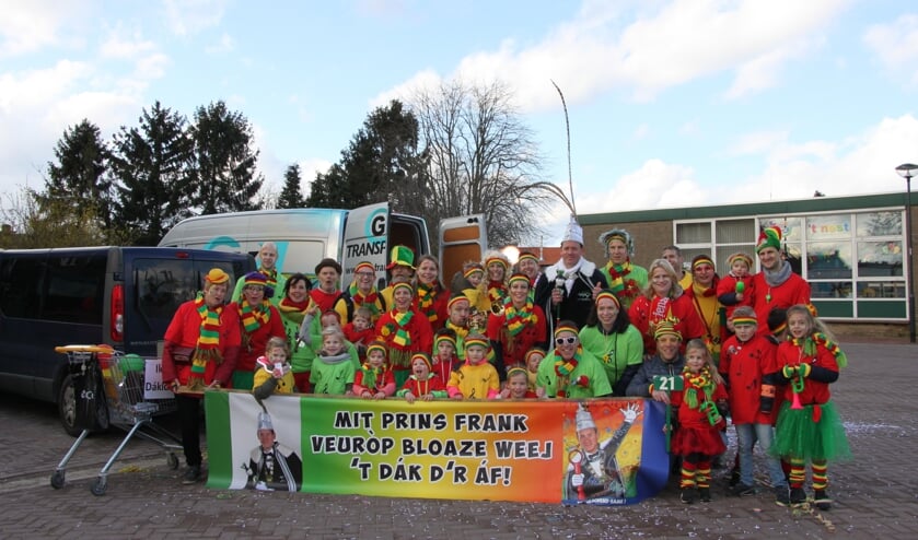Prins Frank met zijn vrienden en familie.