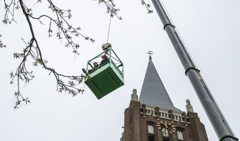 Demonstratie met een telescoopkraan.
