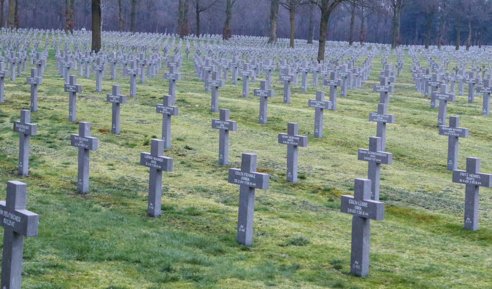 De Duitse Militaire Begraafplaats in Ysselsteyn. 
