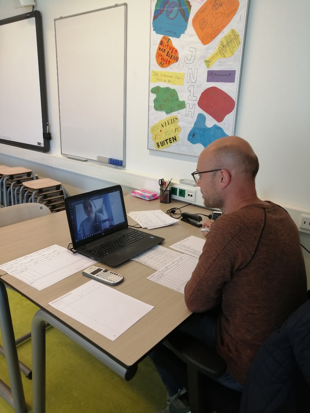 Onderwijs via de computer.