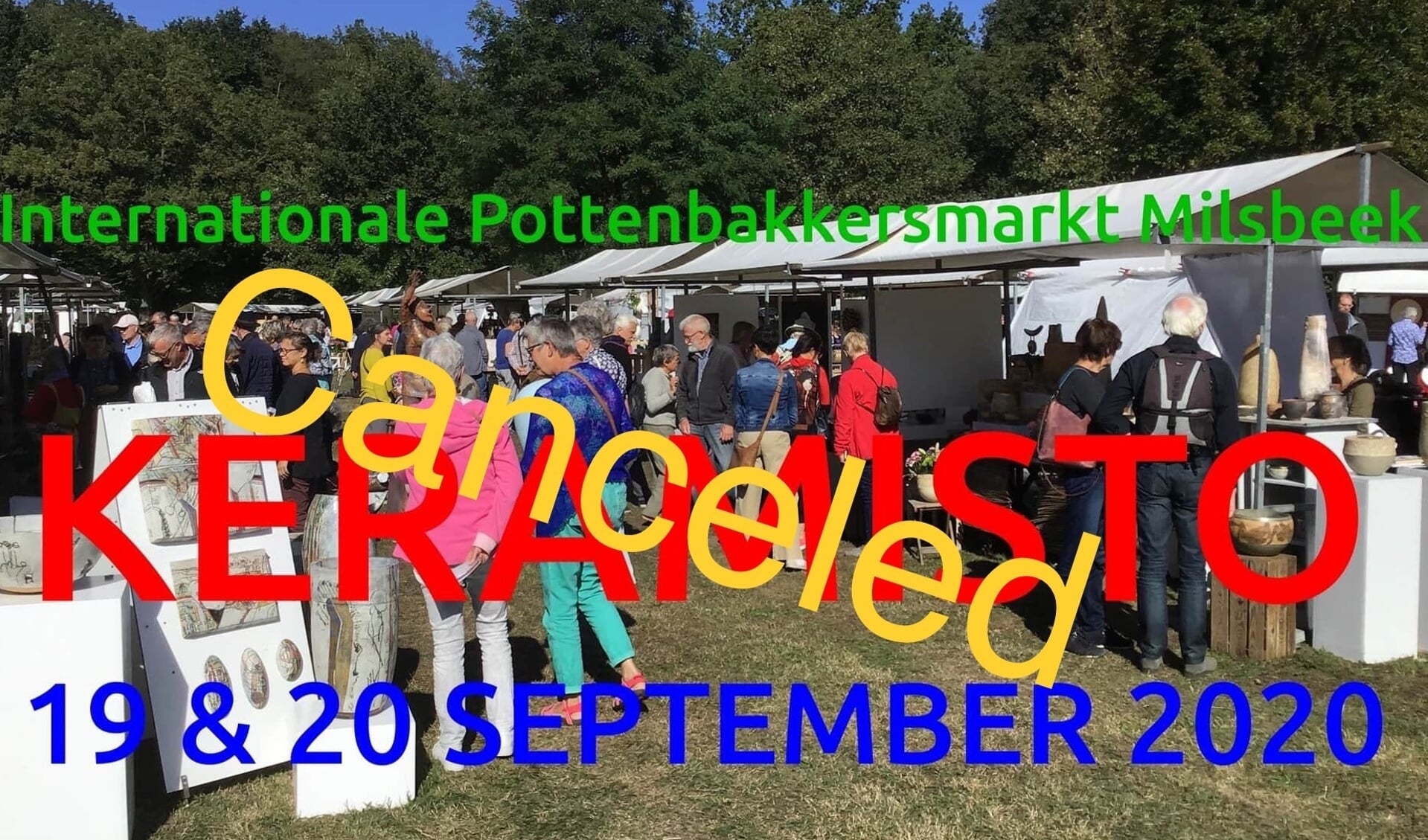 Internationale pottenbakkersmarkt in Milsbeek gaat dit jaar niet door