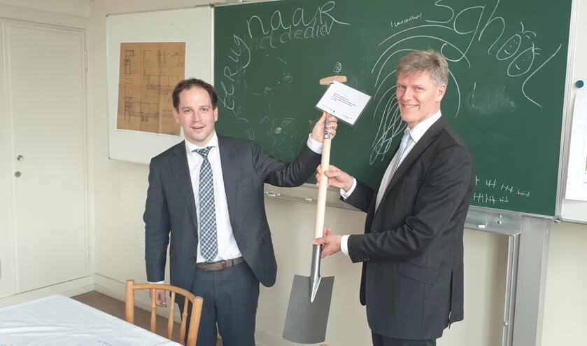 Wethouder Jan Loonen en gedeputeerde Andy Dritty.