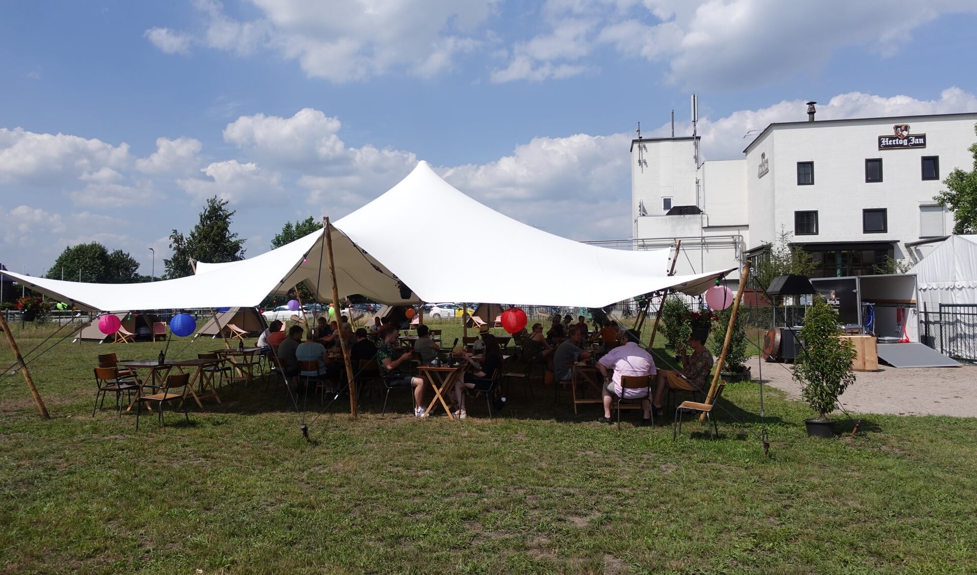 Pub-up camping bij de Hertog Jan brouwerij