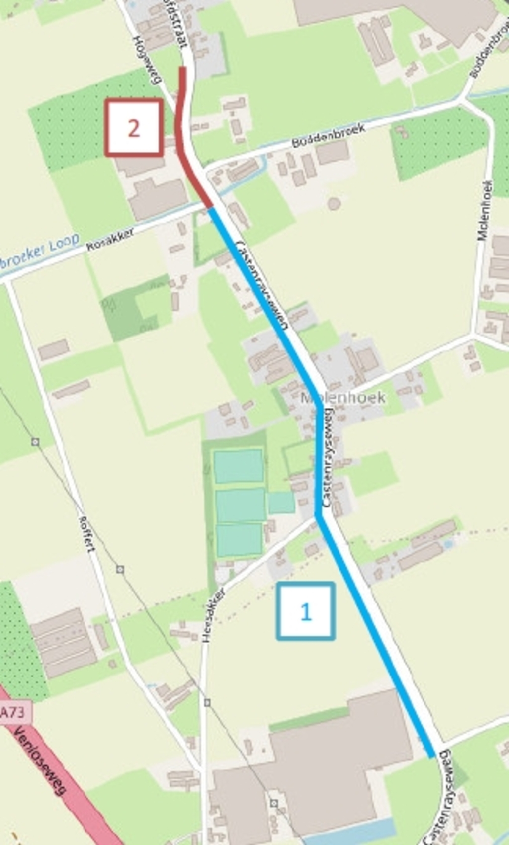 De Castenrayseweg wordt gerenoveerd.