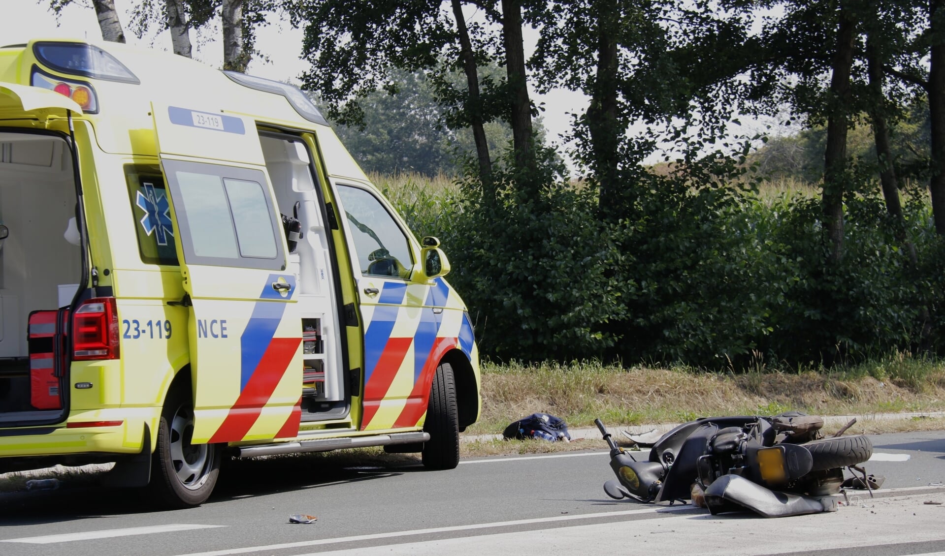 Scooterrijder gewond bij eenzijdig ongeval in Ysselsteyn. 