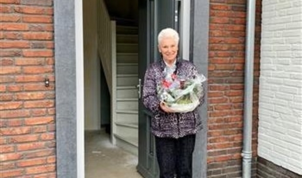 Mevrouw Lamers-Verhagen, één van de nieuwe bewoners
