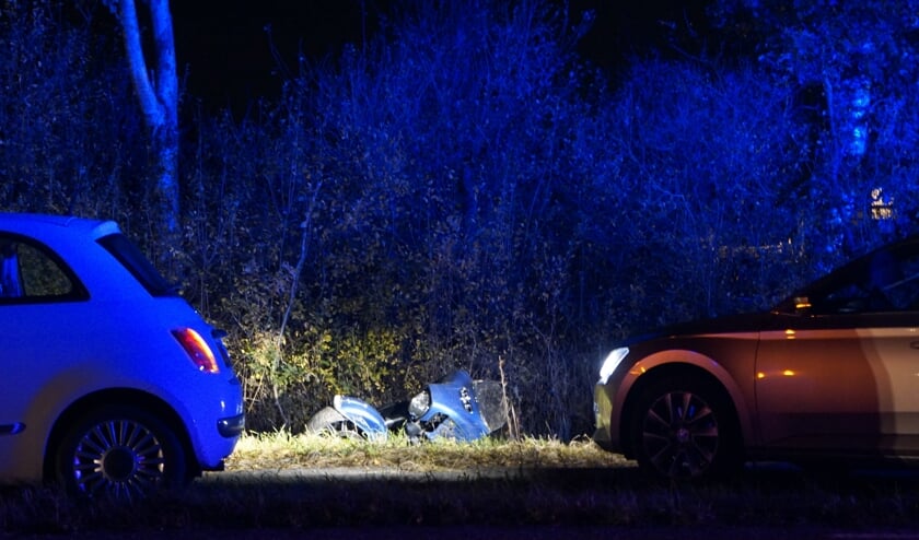 <p>De motorrijder belandde in een greppel op de Horsterweg.</p>