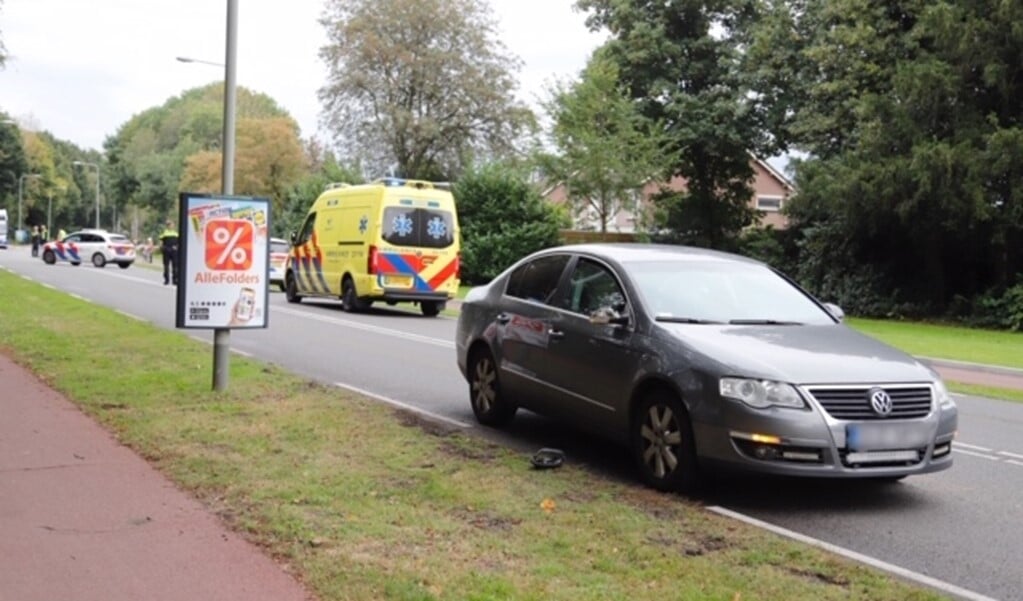 Het slachtoffer is per ambulance naar het ziekenhuis gebracht. 