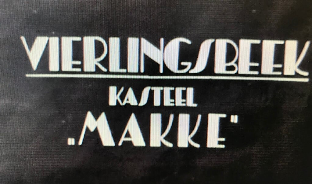Kasteel 'Makke' is ook te zien in de film over Vierlingsbeek e.o. voor en na de oorlog. 