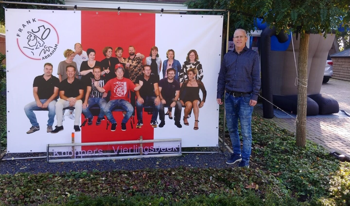 Ajax-fan Frank Derkx is door zijn vriendengroep voorgedragen als jarige van de week.