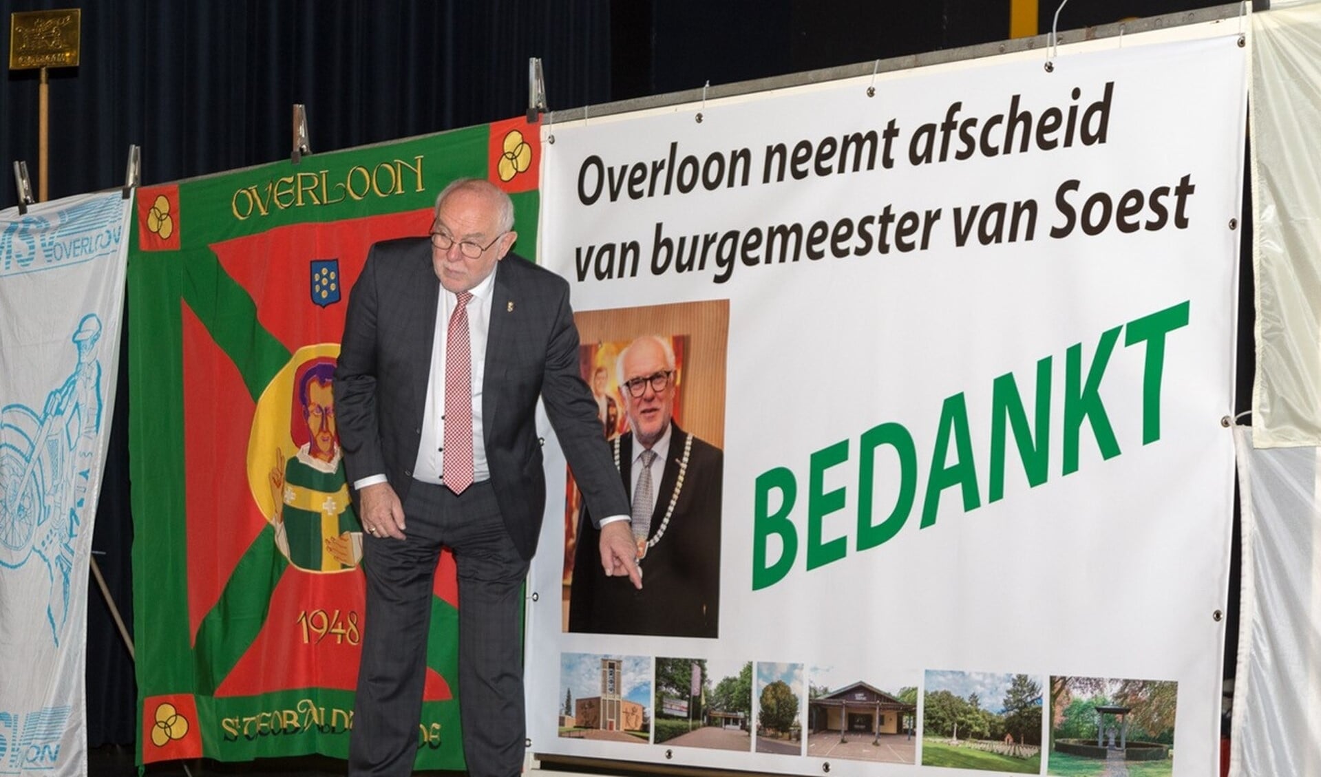 Overloon nam onlangs wel afscheid van burgemeester Karel van Soest. 