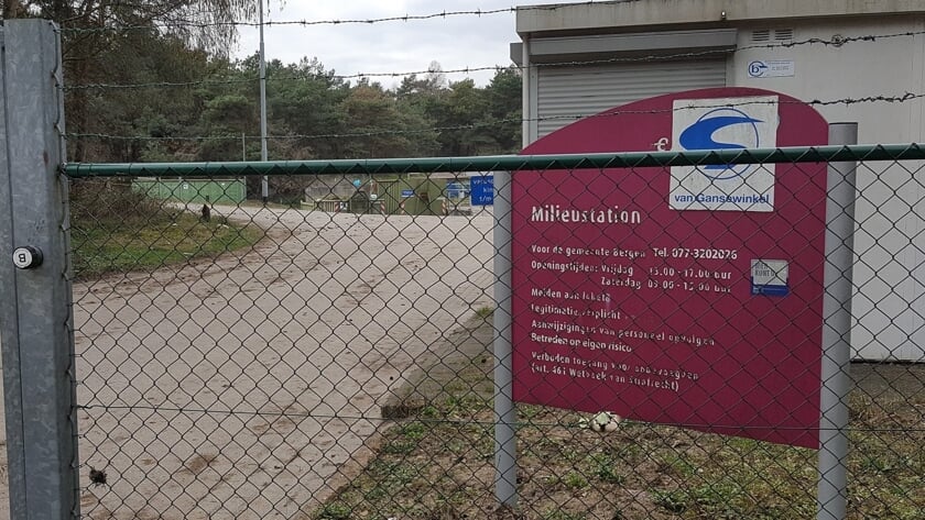 Milieupark Heukelom aanstaande zaterdag gesloten