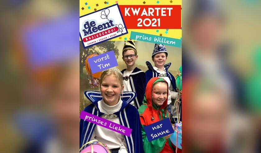 <p>Het kwartet van basisschool De Meent in Leunen. </p>