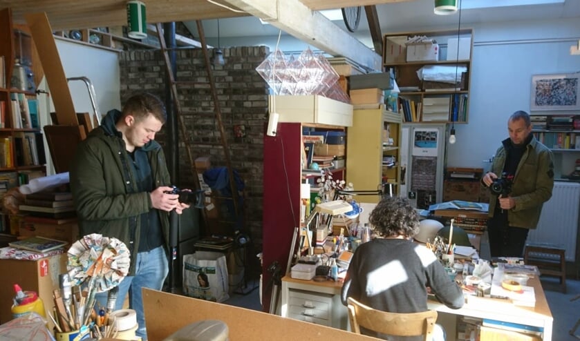 <p>Een beeld van de opnames voor het project Helmen Vol Verhalen. </p>