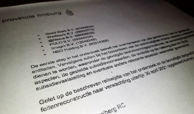 Onderzoek concerncontroller provincie Limburg