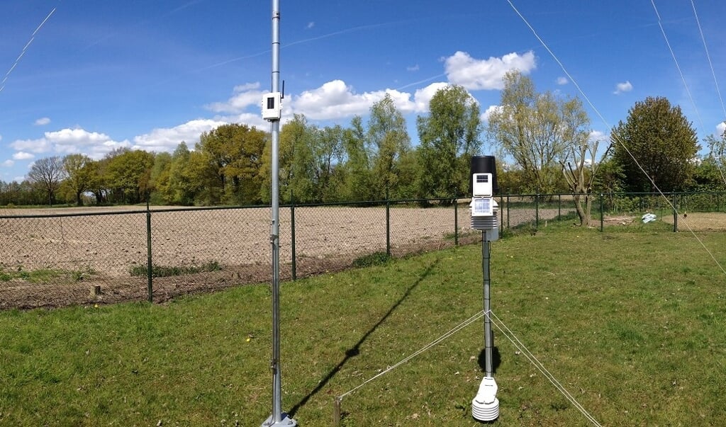 Het weerstation aan de Grensweg in Siebengewald