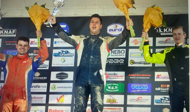 <p>Danny Lauf eerste in de sprint 1600 klasse</p>