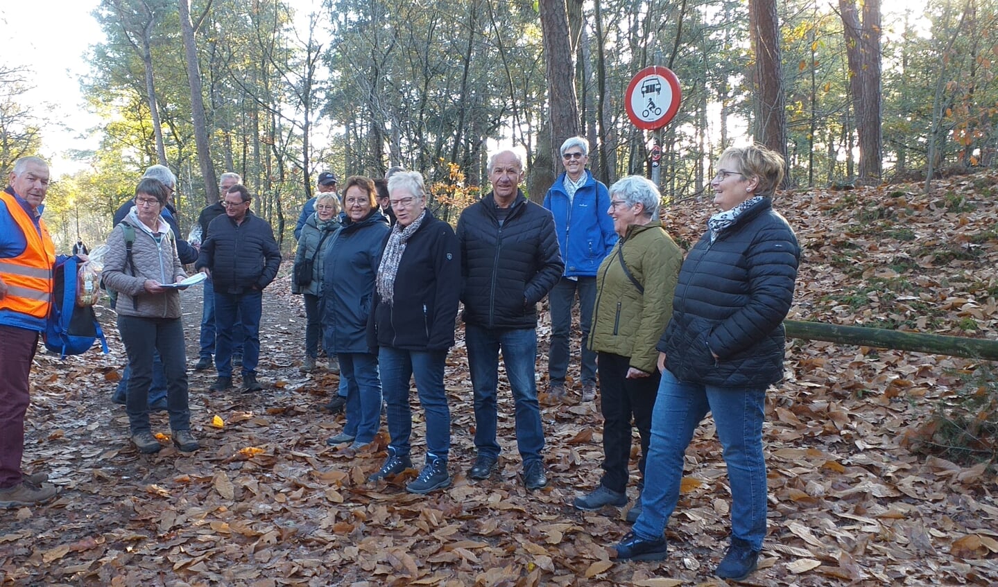 KBO Vierlingbeek-Groeningen houdt halt in de Geijsterse bossen. 