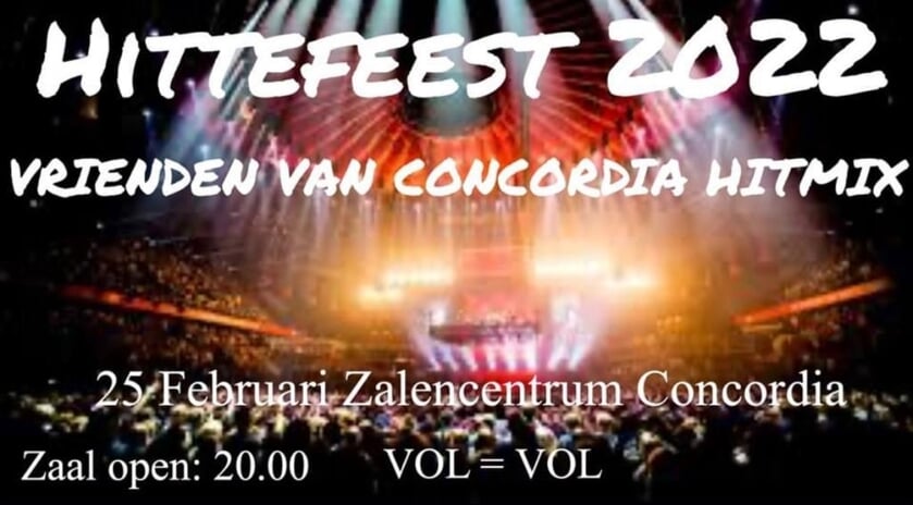 Hittefeest met de Vrienden van Concordua Hitmix.