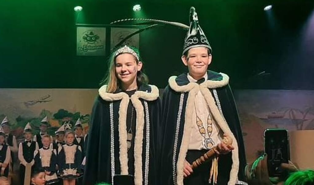 Ook in Nieuw Bergen was er een jeugdprinsenpaar: Prins Tuur d'n Urste en prinses Romy