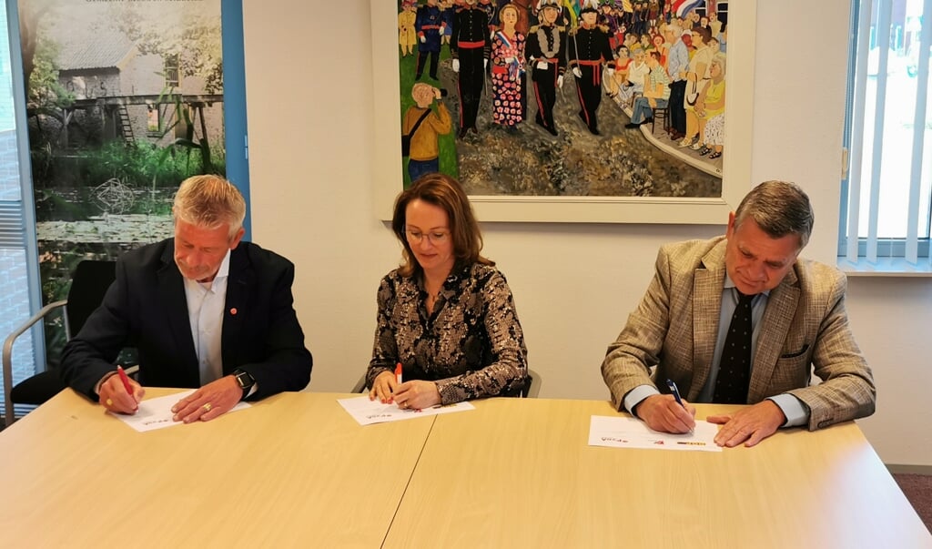 De ondertekening van het coalitieakkoord