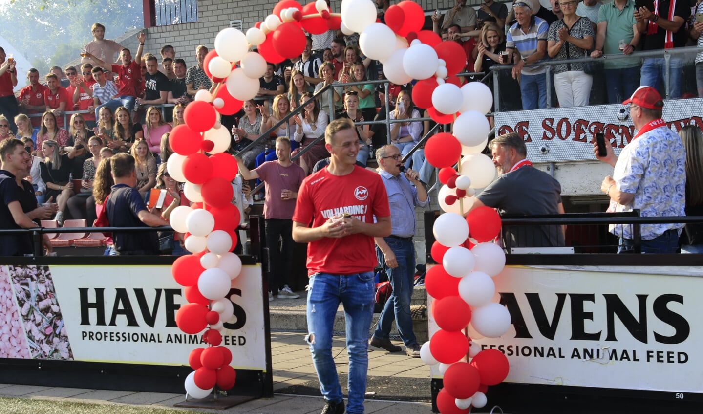 Huldiging op sportpark Soetendaal.